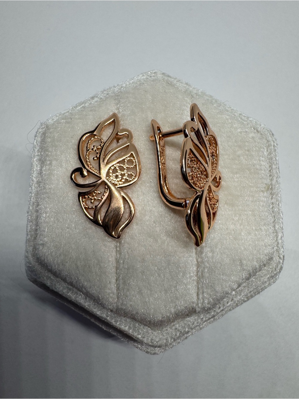 Vintage 14K 585 Rolled Gold Earrings | Not Solid Gold - Picture 3 of 13